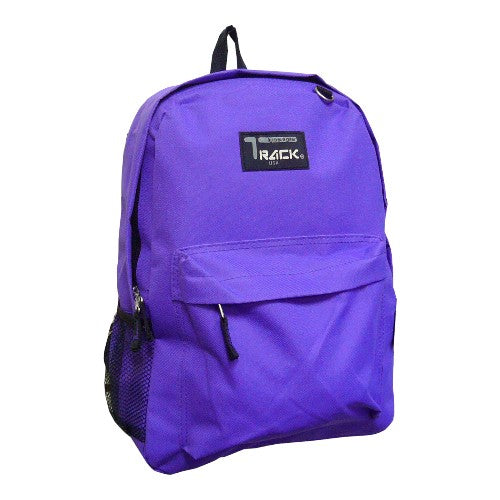 Solid Color School Backpack, Travel Backpack, Hiking Bag 16"