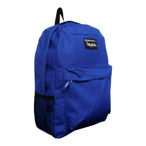Solid Color School Backpack, Travel Backpack, Hiking Bag 16"