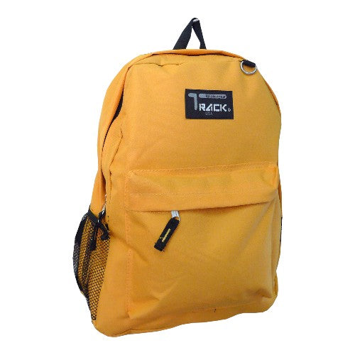 Solid Color School Backpack, Travel Backpack, Hiking Bag 16"