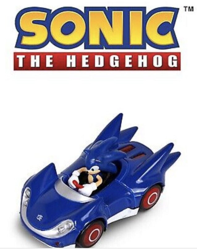 Sonic The Hedgehog Action Figure Pull Back Car (1:64 Scale) NKOK - Sonic The Hedgehog Action Figure Pull Back Car (1:64 Scale) NKOK
