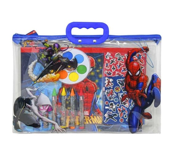 Spiderman 12pc Stationery in Zipper Tote Set - Spiderman 12pc Stationery in Zipper Tote Set