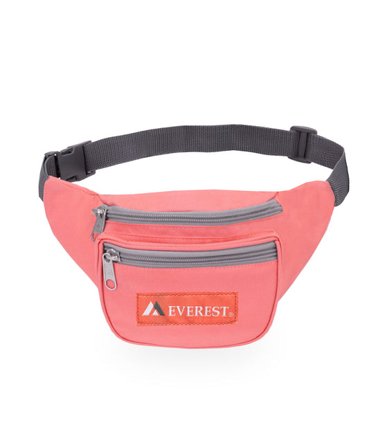 Kids Fanny Pack Hip Waist Festival Sport Money Pouch Belt Wallet/CORAL