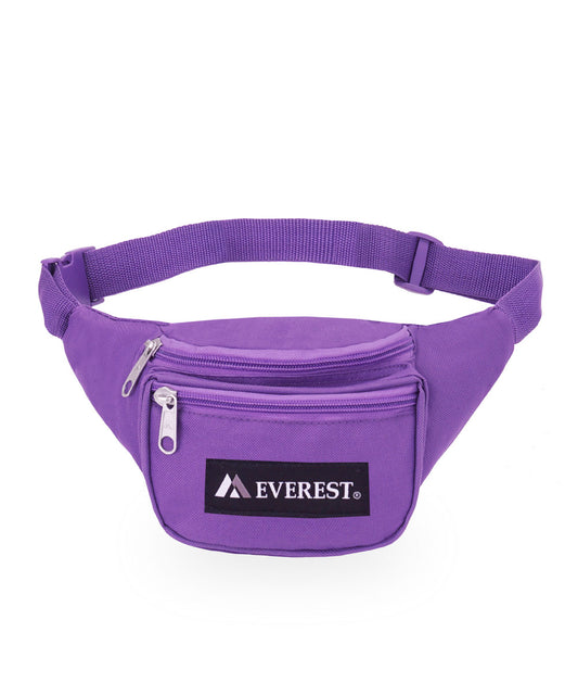 Kids Fanny Pack Hip Waist Festival Sport Money Pouch Belt Wallet/DARK PURPLE