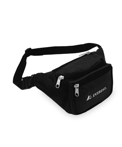 Everest Signature Medium Waist Pack in Black