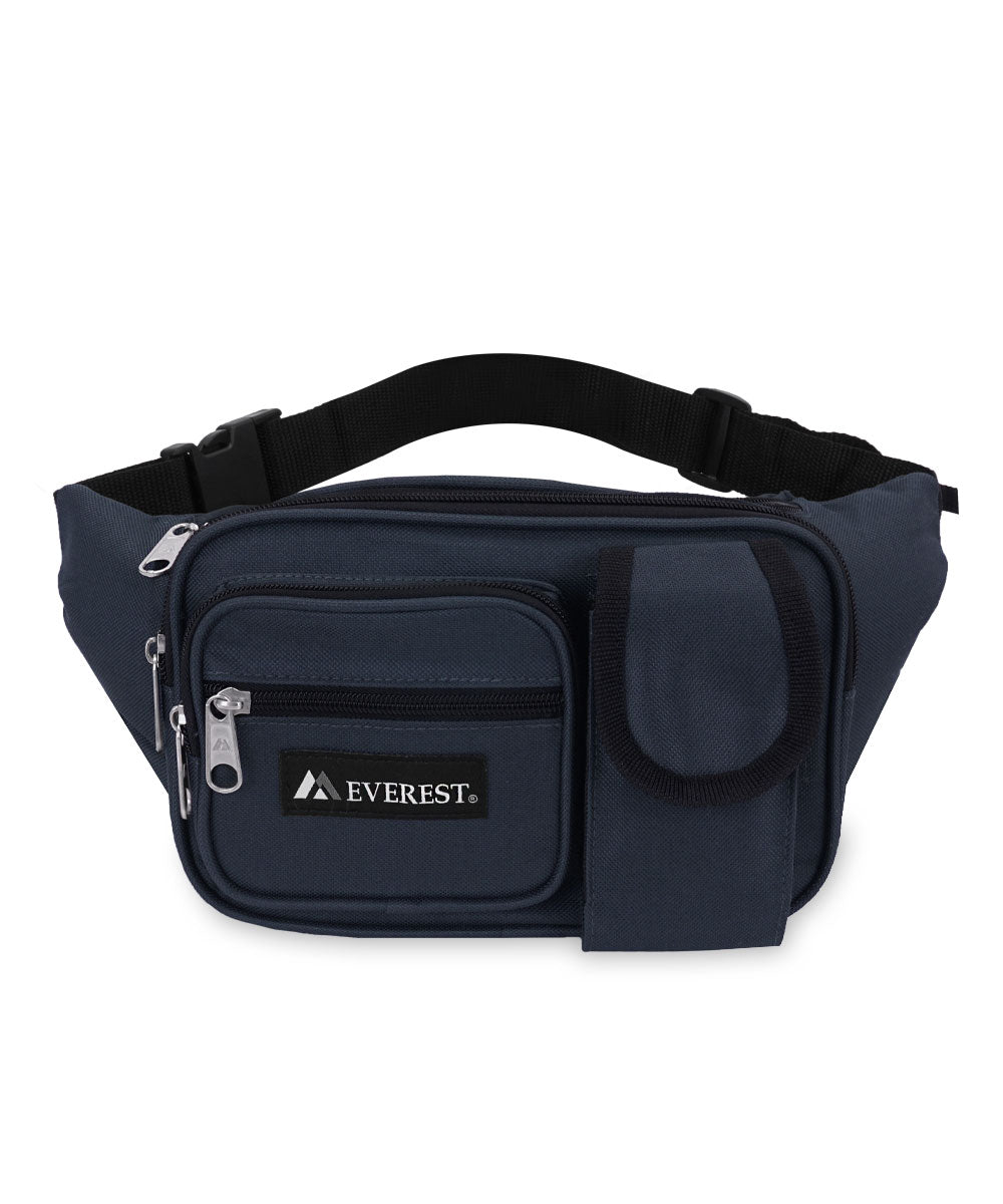 Everest Multiple Pocket Waist Pack in Navy