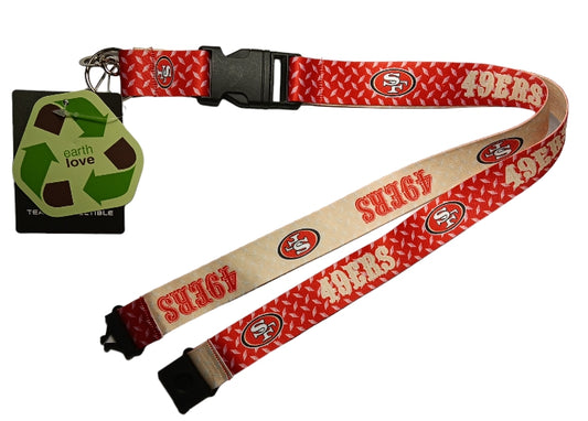 NFL Lanyard Keychain San Francisco 49ers with Clip ID Holder