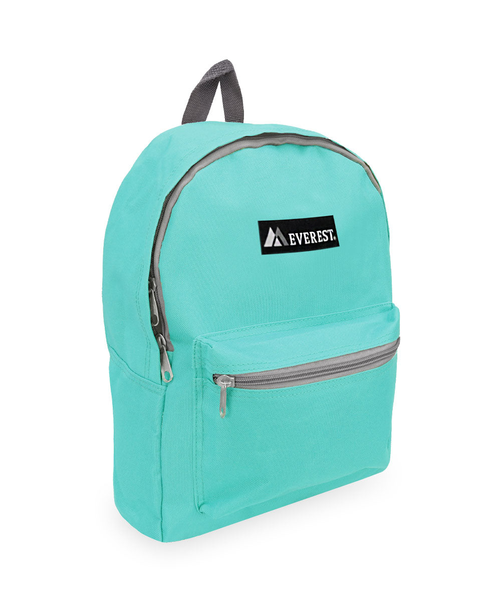 Classic Small Student Backpack in Aqua Blue