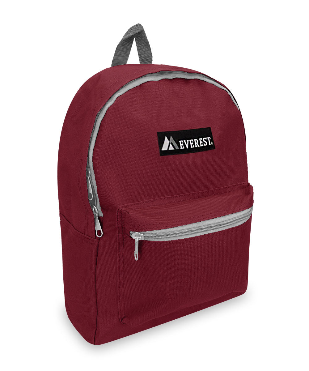 Classic Small Student Backpack in Burgundy