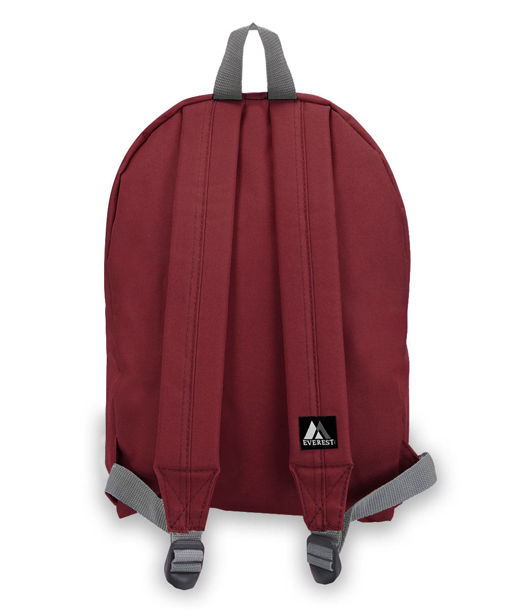 Classic Small Student Backpack in Burgundy