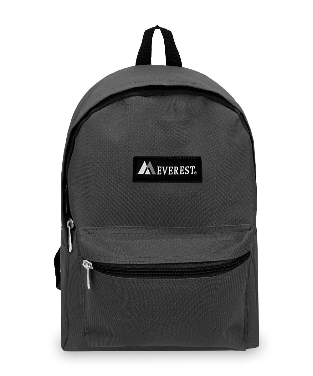 Classic Small Student Backpack in Charcoal Gray