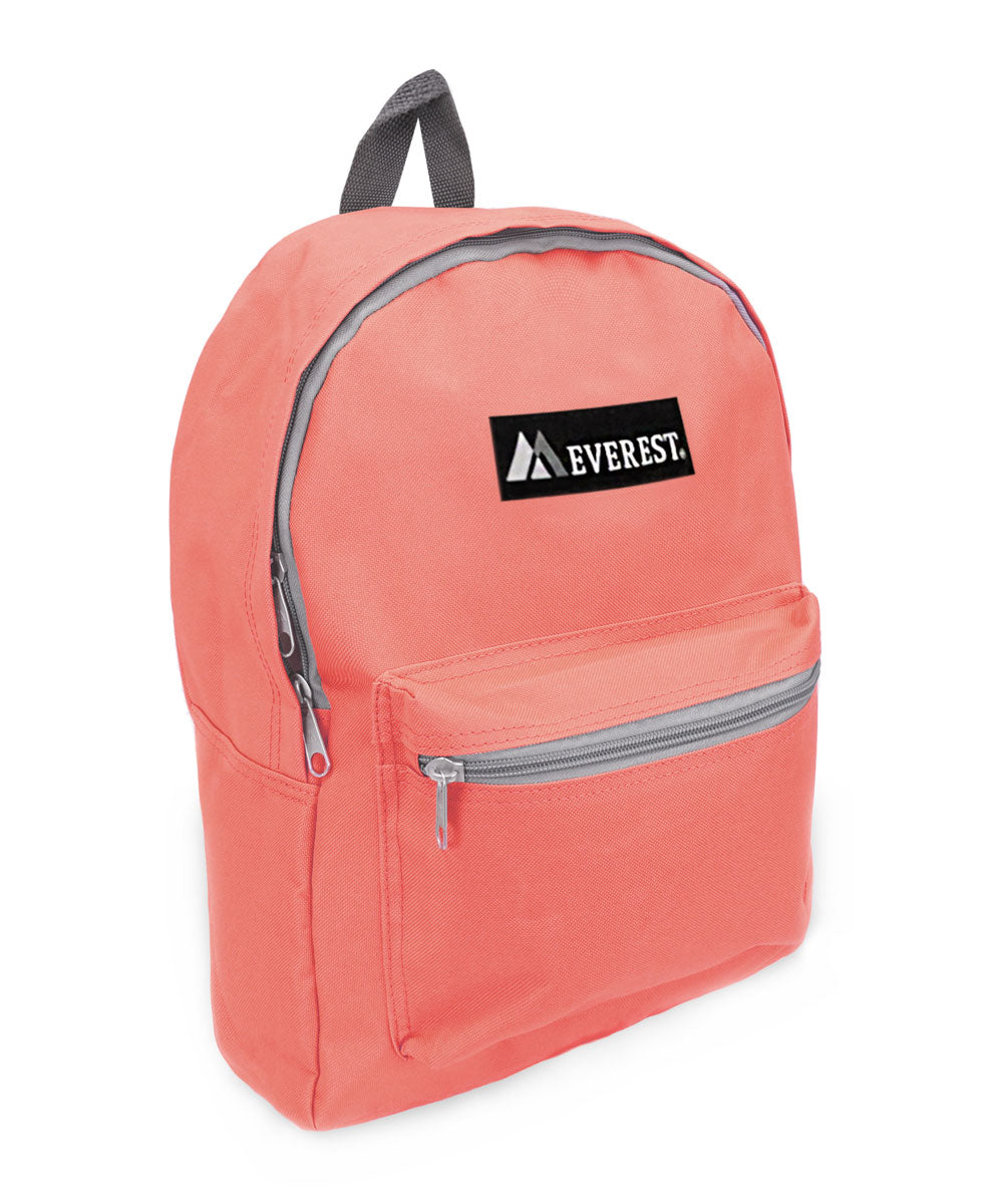 Classic Small Student Backpack Coral Pink