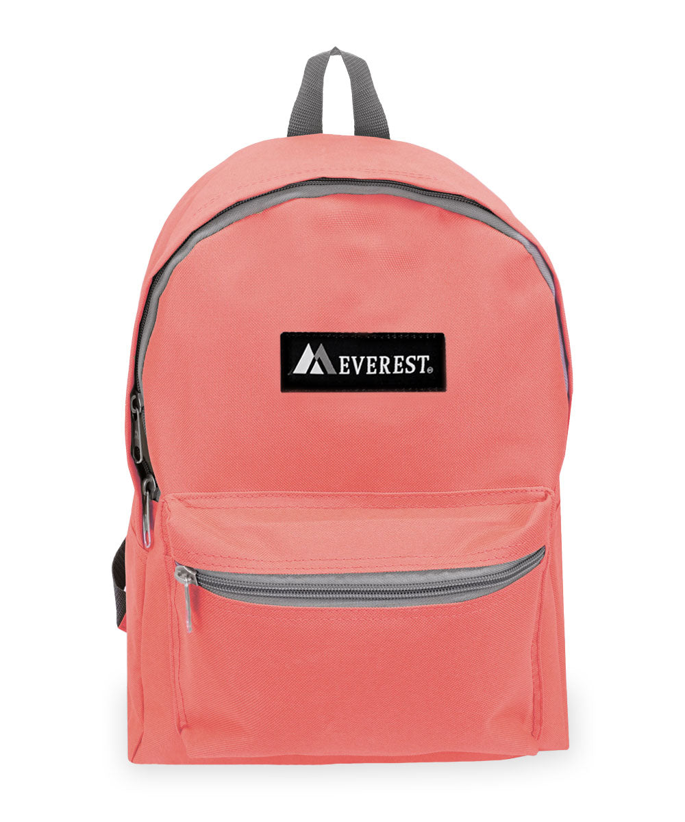 Classic Small Student Backpack Coral Pink