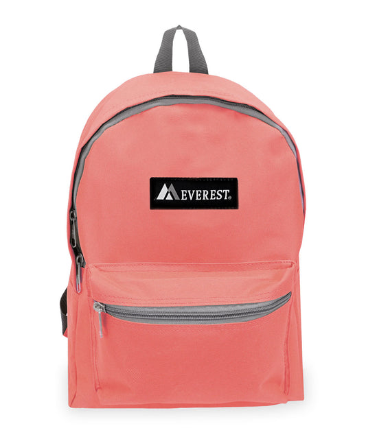 Classic Small Student Backpack Coral Pink