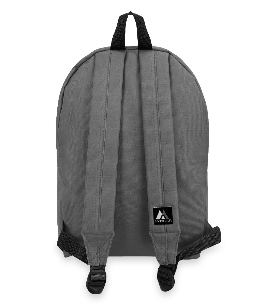 Classic Small Student Backpack Bag Dark Grey