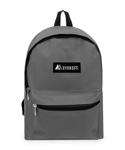 Classic Small Student Backpack Bag Dark Grey