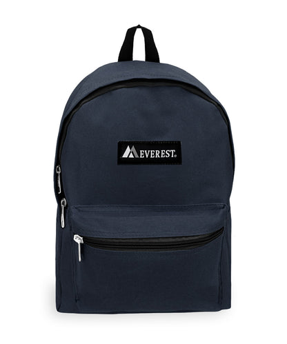 Classic Small Student Backpack in Navy Blue