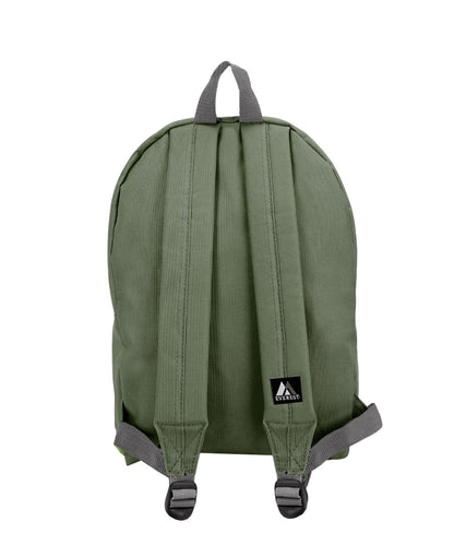 Classic Small Student Backpack in Olive Green