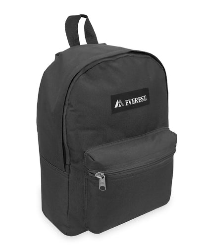 Classic Small Student Backpack Bag in Black