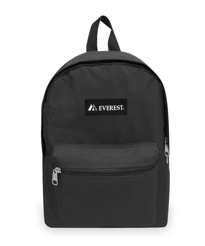 Classic Small Student Backpack Bag in Black