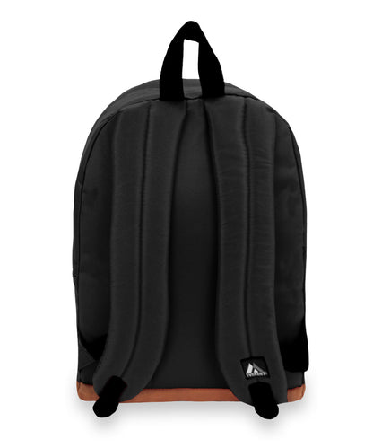 Basic Suede Bottom Backpack in Black