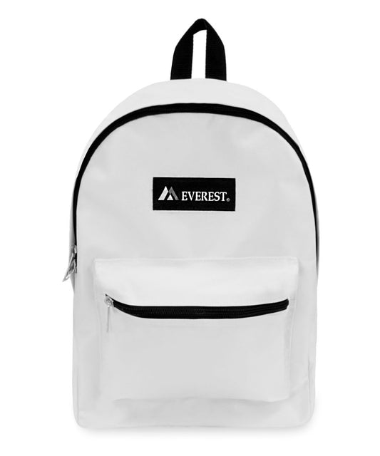 Classic Small Student Backpack in White