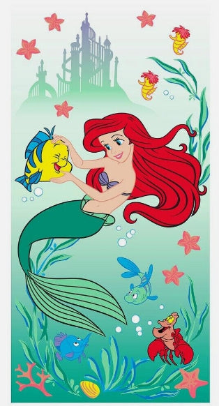 The Little Mermaid Beach and Bath Towel