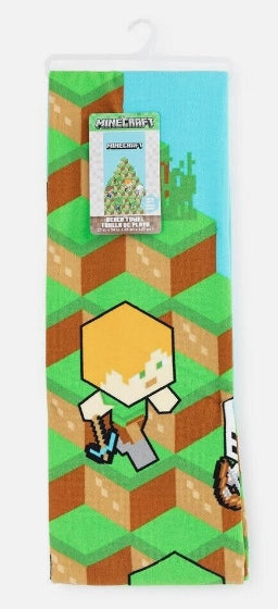 Minecraft Blocks Beach and Bath Towel