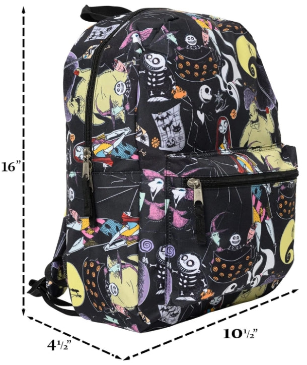 Nightmare Before Christmas Skellington Backpack 16" Laptop Deluxe Adult Kids