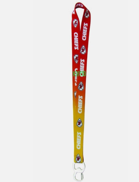 NFL Kansas City Chiefs Keychain Lanyard Bottle Opener