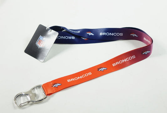 NFL Denver Broncos Keychain Lanyard Bottle Opener