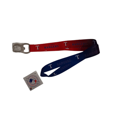 MLB Texas Rangers Lanyard with Clip and Bottle Opener