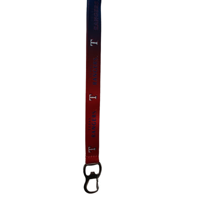 MLB Texas Rangers Lanyard with Clip and Bottle Opener