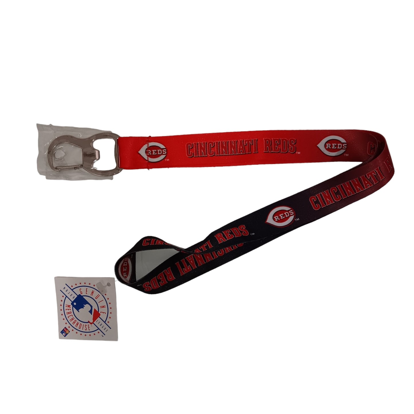 MLB Cincinnati Reds Lanyard with Clip and Bottle Opener