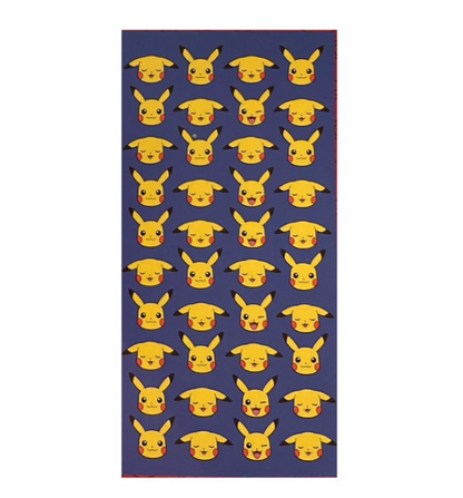 Pokémon Pikachu Face Printed Beach Towel