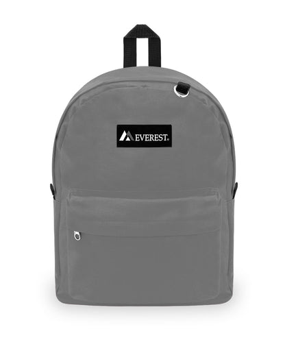 Classic Large Student Backpack in Gray