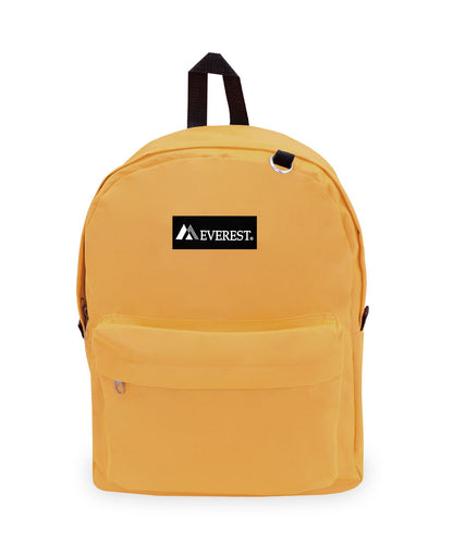 Classic Large Student Backpack in Yellow