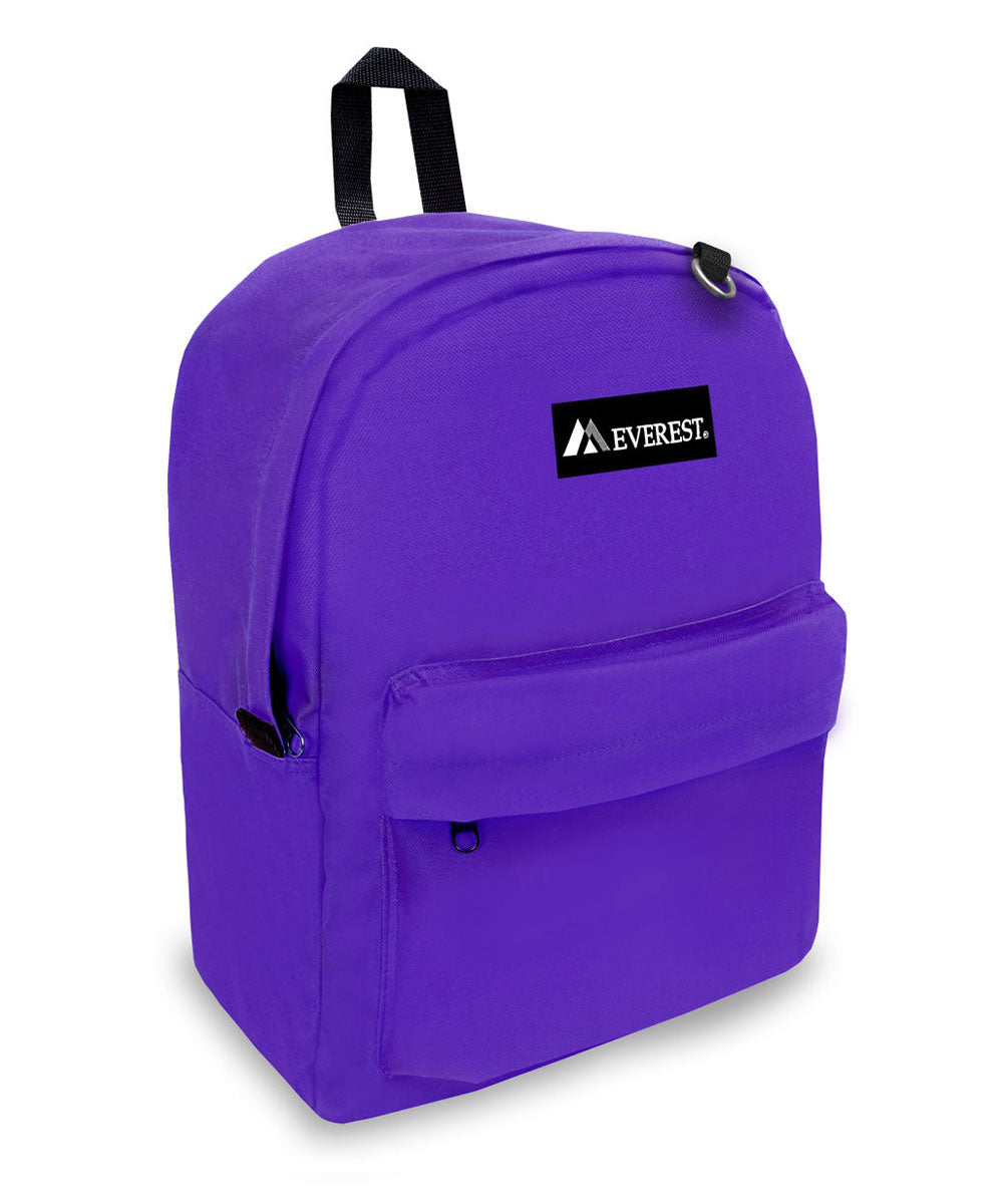 Classic Large Student Backpack in Purple