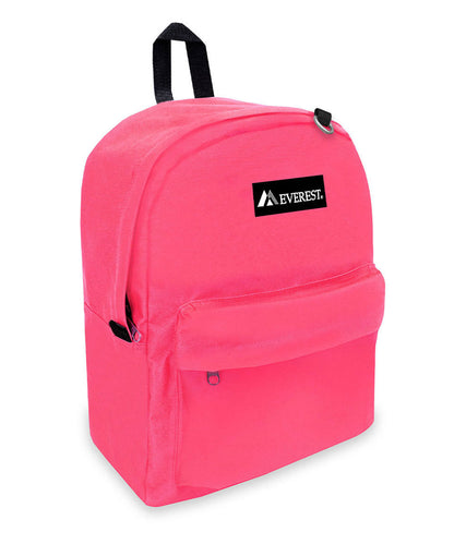 Classic Large Student Backpack in Hot Pink