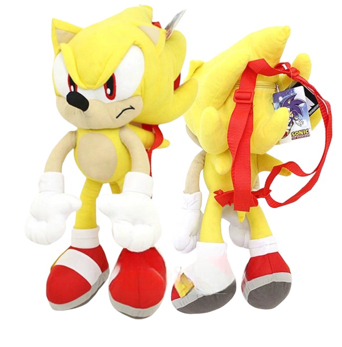 Sonic the Hedgehog 20" Plush Backpack - yellow