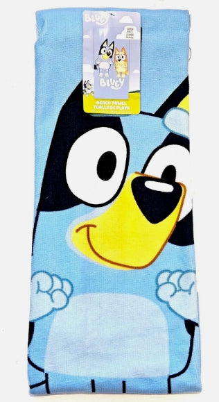 Bluey and George Beach and Bath Towel