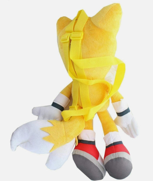 Sonic the Hedgehog Tails Plush Doll Backpack Stuffed Figure Toy Boy Gift Yellow