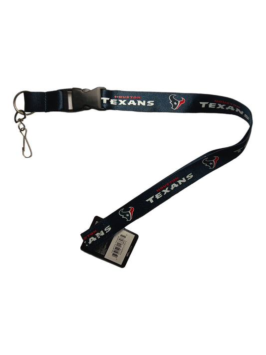 Houston Texans NFL Lanyard Clip Neck Tag Keychain for ID Keys Ticket Holder