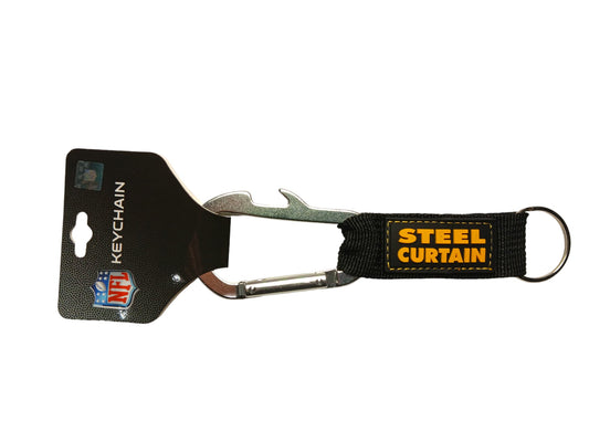 NFL Pittsburgh Steelers Carabiner Keychain,One Size