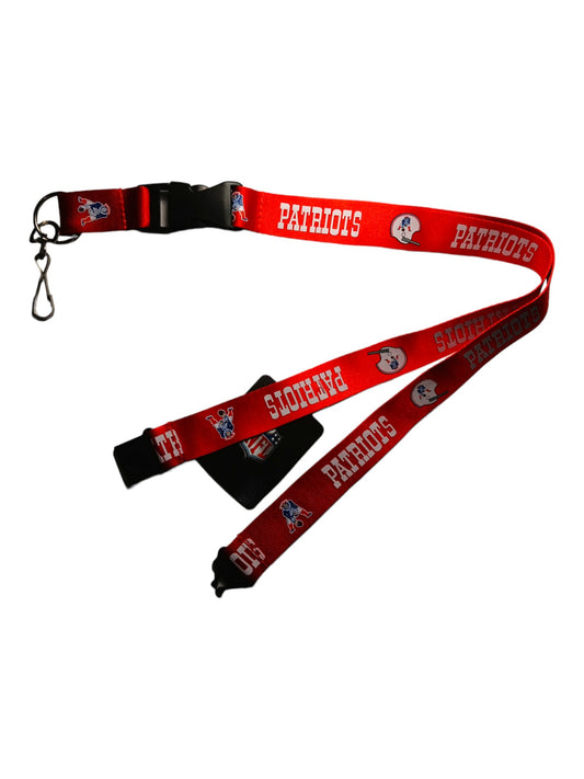 NFL New England Patriots Lanyard Keychain with Clip