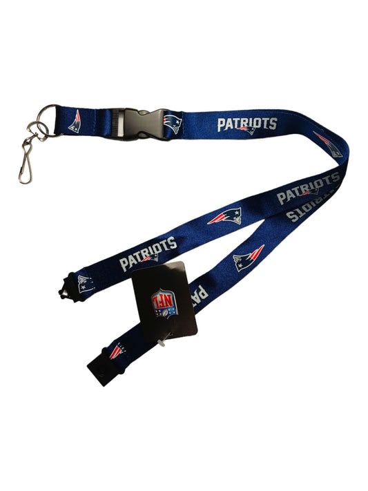 NFL New England Patriots Lanyard Keychain with Clip