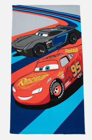 Cars Beach and Bath Towel