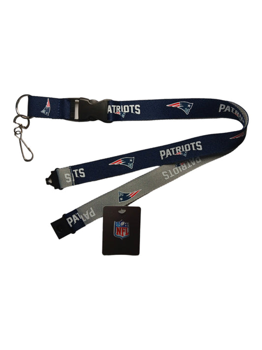 NFL New England Patriots Lanyard Keychain with Clip