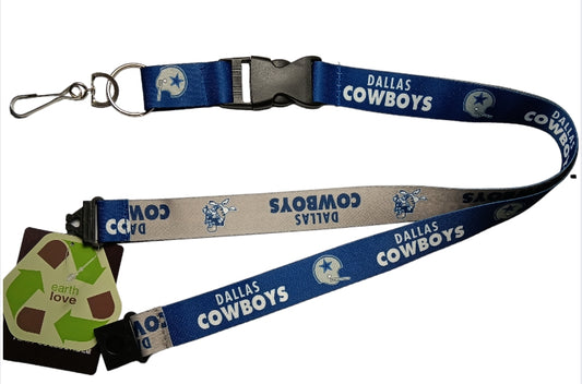 NFL Lanyard Keychain Dallas Cowboys with Clip ID Holder