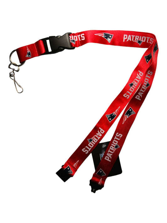 NFL New England Patriots Lanyard Keychain with Clip