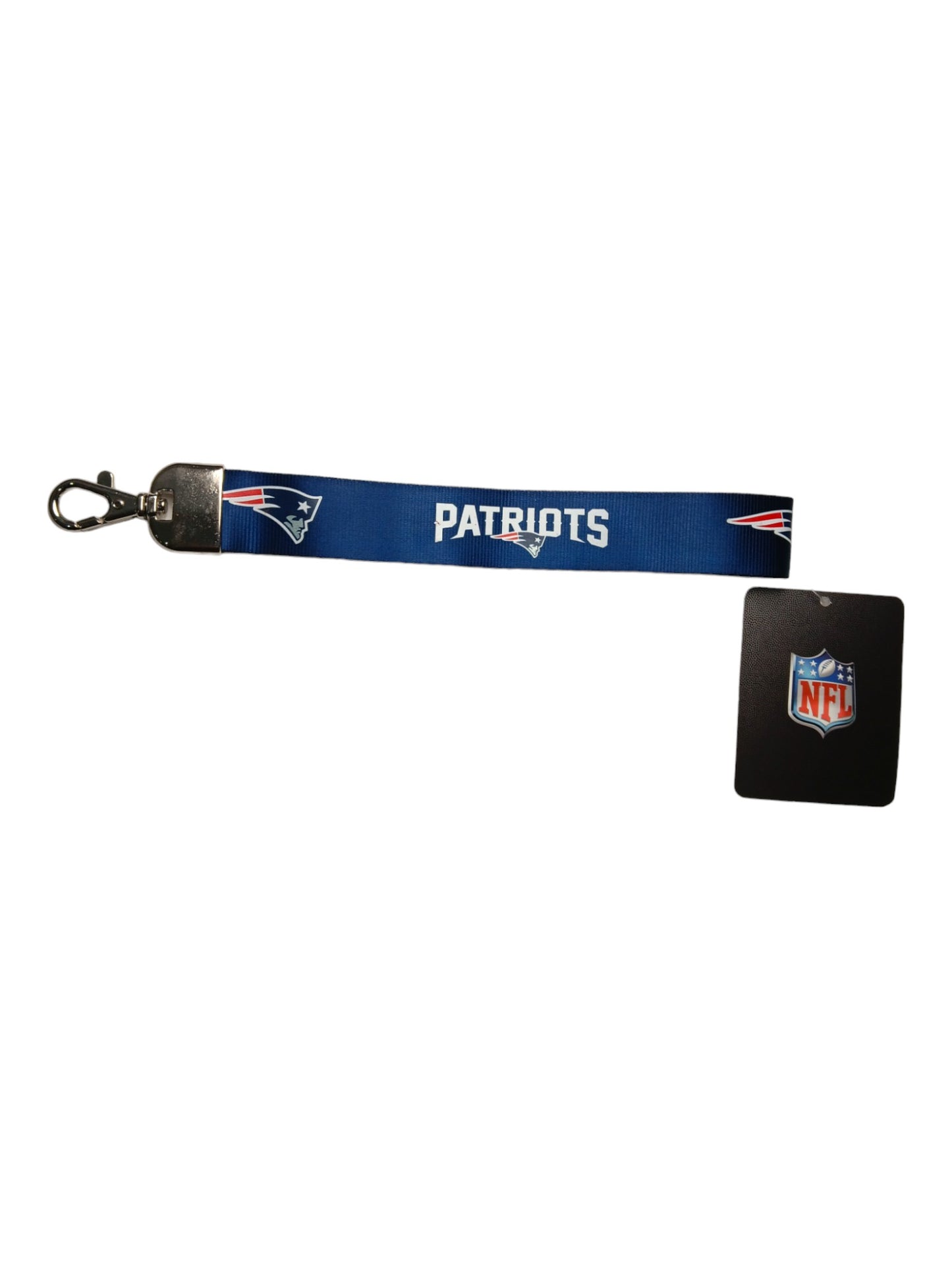 NFL New England Patriots Wristlet Lanyard Keychain